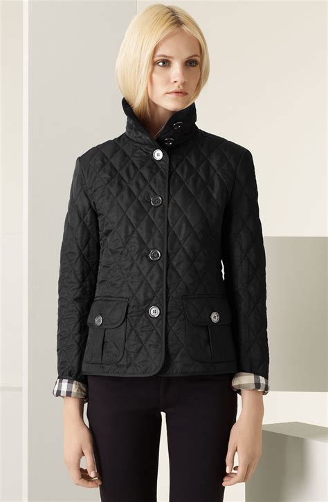 nordstrom burberry brit diamond quilted jacket|burberry diamond quilted jacket women's.